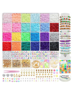 Kit de Fabricación de Pulseras de Arcilla LIS HEGENSA 6600+PCS