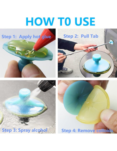 Kit de 8 Pestañas de Extracción de Abolladuras Hyamass