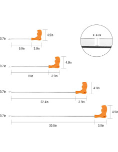 Kit de Reparación de Abolladuras sin Pintura WHDZ WT-Naranja 2