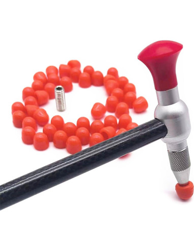 48 Puntas de Goma para Martillo de Reparación de Abolladuras QIXIAMO