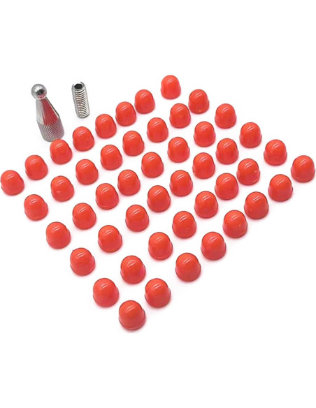 48 Puntas de Goma para Martillo de Reparación de Abolladuras QIXIAMO