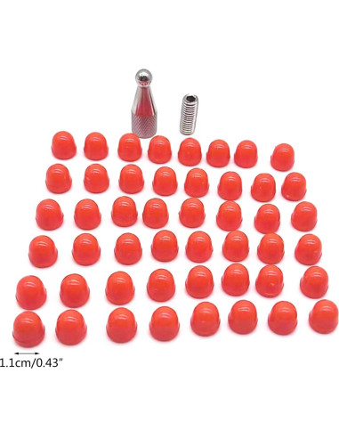 48 Puntas de Goma para Martillo de Reparación de Abolladuras QIXIAMO