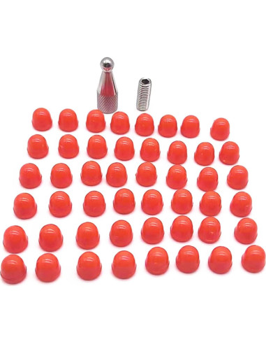 48 Puntas de Goma para Martillo de Reparación de Abolladuras QIXIAMO