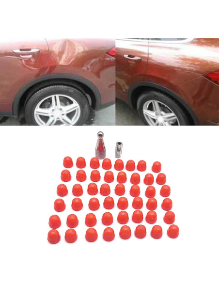 48 Puntas de Goma para Martillo de Reparación de Abolladuras