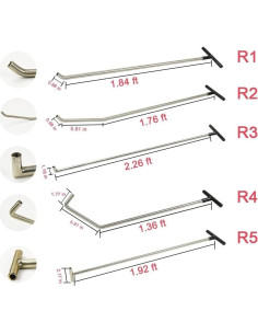 Kit de Reparación de Abolladuras Sin Pintura LadyRosian 5 Piezas 2