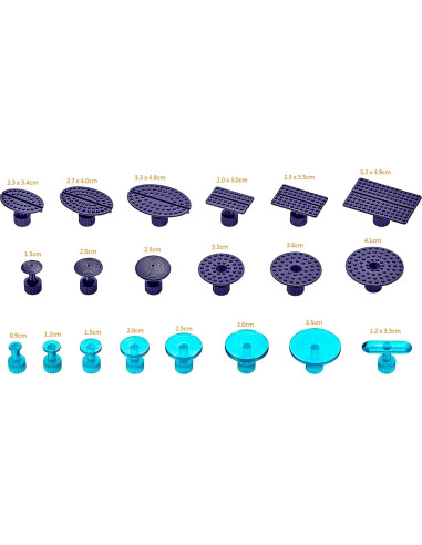 Tabs de Extracción de Abolladuras Kauplus 20 Piezas Reutilizables