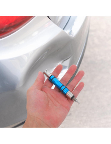 Bolígrafo para Abolladuras JECOMPRIS 11.2cm Acero Azul