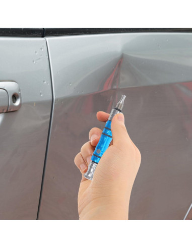 Bolígrafo para Abolladuras JECOMPRIS 11.2cm Acero Azul