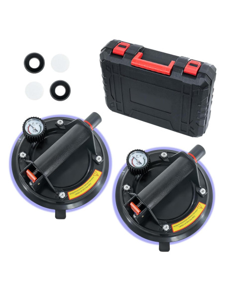 Paquete de 2 Ventosas de Vidrio BaoNeedy 20 cm Alta Resistencia