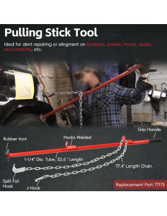 Barra de Alineación Sunluway 77175 133cm para Reparación de Carro 2