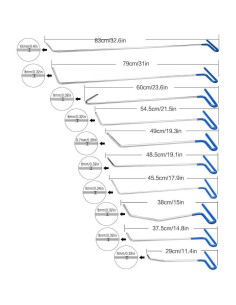 Kit de Herramientas para Remoción de Abolladuras LadyRosian B2B11 2