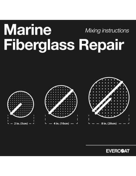 Kit de Reparación Marino Evercoat 295.7 ml para Fibra de Vidrio y Metal