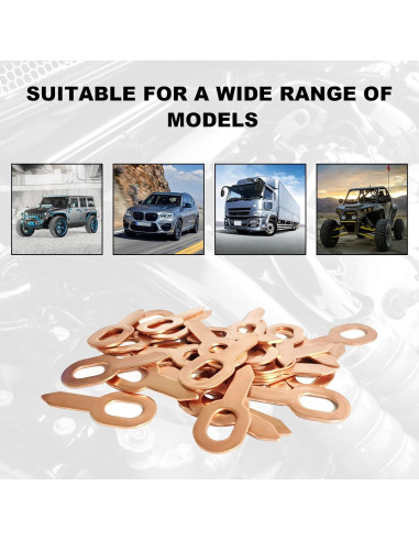Anillos de Extracción de Abolladuras 50PCS NYTKL Hierro Cobre