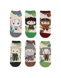 Calcetines de Tobillo Bioworld El Señor de los Anillos 6 Pares