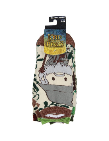 Calcetines de Tobillo Bioworld El Señor de los Anillos 6 Pares