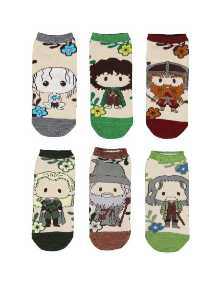 Calcetines de Tobillo Bioworld El Señor de los Anillos 6 Pares