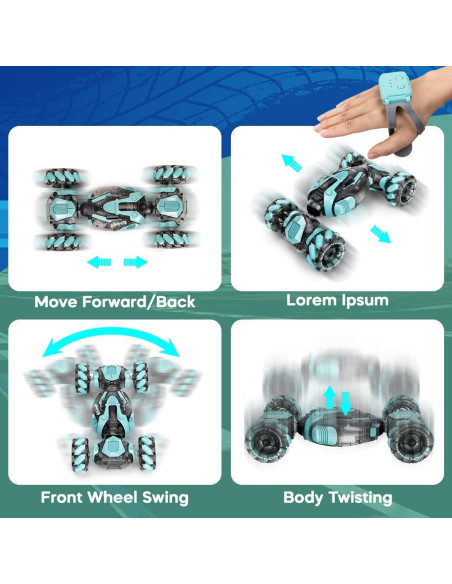Coche de Acrobacias RC ZMMB QX 035 Control por Gestos 4WD