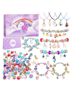 Kit de Fabricación de Pulseras ZOOI Unicornio Púrpura