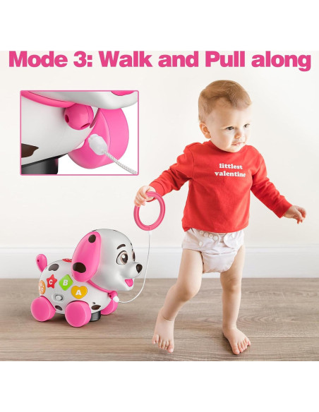 Juguete Musical 3-en-1 BQU para Bebés 6-18 Meses Rosa