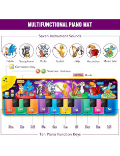 Alfombrilla Musical para Niños MR.TN - Piano 25 Sonidos 2