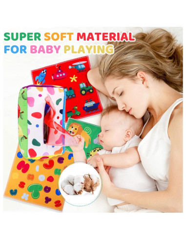 Juguete Sensorial Montessori YOGINGO Caja de Pañuelos Colorido
