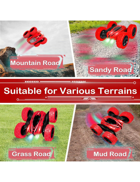 Coche de Control Remoto Acrobático FREE TO FLY Rojo 4WD