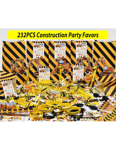 Suministros de Fiesta de Cumpleaños de Construcción 232pcs PLOUGVI