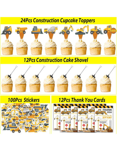 Suministros de Fiesta de Cumpleaños de Construcción 232pcs PLOUGVI