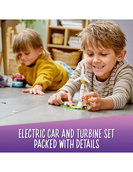 Lego 41443 Friends Coche Eléctrico de Olivia + Estación de Carga