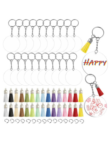 Kit de Fabricación de Llaveros RAINFLOW 120 Piezas Acrílico