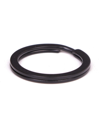 10 Anillos de Llave Planos HeeYaa 20mm Acero Inoxidable Negro