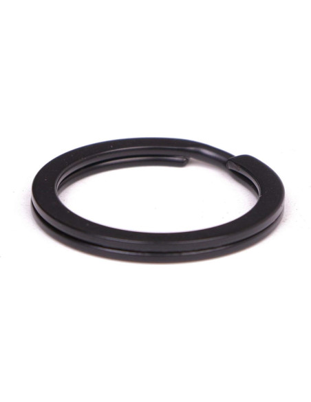 10 Anillos de Llave Planos HeeYaa 20mm Acero Inoxidable Negro