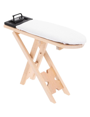 Mesa de Planchar Miniatura NUOBESTY para Casa de Muñecas
