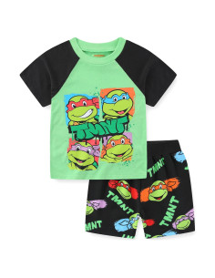 Conjunto camiseta y pantalones cortos Nickelodeon Tortugas Ninja