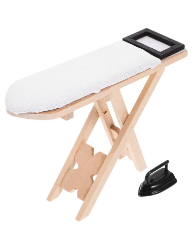 Mesa de Planchar Miniatura NUOBESTY para Casa de Muñecas