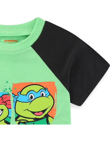 Conjunto camiseta y pantalones cortos Nickelodeon Tortugas Ninja