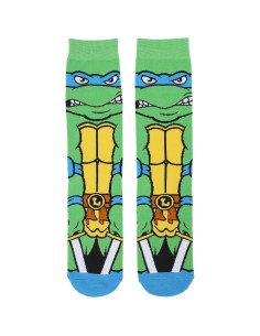 Calcetines de tripulación Animigos Tortugas Ninja Leonardo 10-13 2