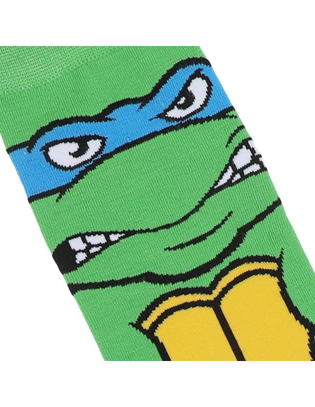 Calcetines de tripulación Animigos Tortugas Ninja Leonardo 10-13