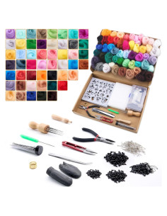Kit de Fieltro con Aguja DF DUALFERV - 50 Colores Premium