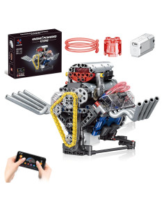 Juego de Construcción Motor V8 BYTLK 665 Piezas Educativo