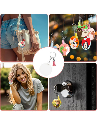 Kit de Fabricación de Llaveros RAINFLOW 120 Piezas Acrílico