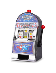 Banca de Dinero Máquina Tragamonedas REFARICO Azul 10.9x22x13cm