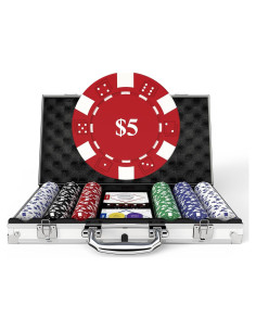Juego de Póker HEITOK 300 Fichas 11.5g con Estuche Aluminio