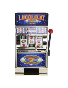 Mini Máquina Tragamonedas Manual 20 cm - Juego de Casino