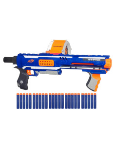 Bláster Nerf Rampage N-Strike Elite con 25 dardos - Hasbro