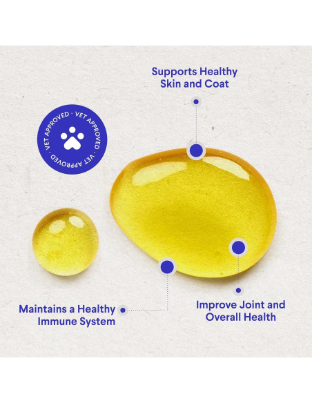 Aceite de Pescado Wonder Paws 473 ml - Omega 3 para Perros