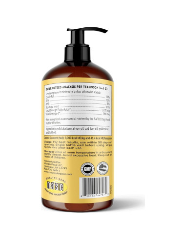 Aceite de Pescado Wonder Paws 473 ml - Omega 3 para Perros