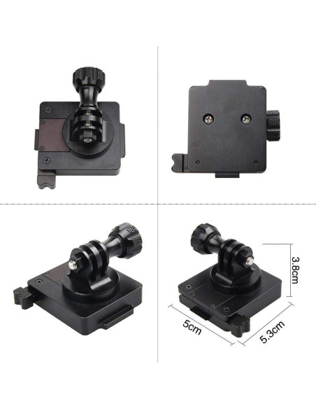 Soporte Frontal para Casco Táctico NVG HYFAN - Aleación de Aluminio