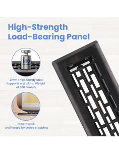 Registro de Piso 2x25 cm Howeall Bronce Aceitado Boston 2 Pcs 2