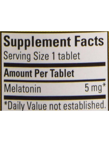 Suplemento de Melatonina 5mg Nature Made 90 Tabletas